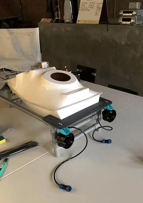 photo from lab thruster trials